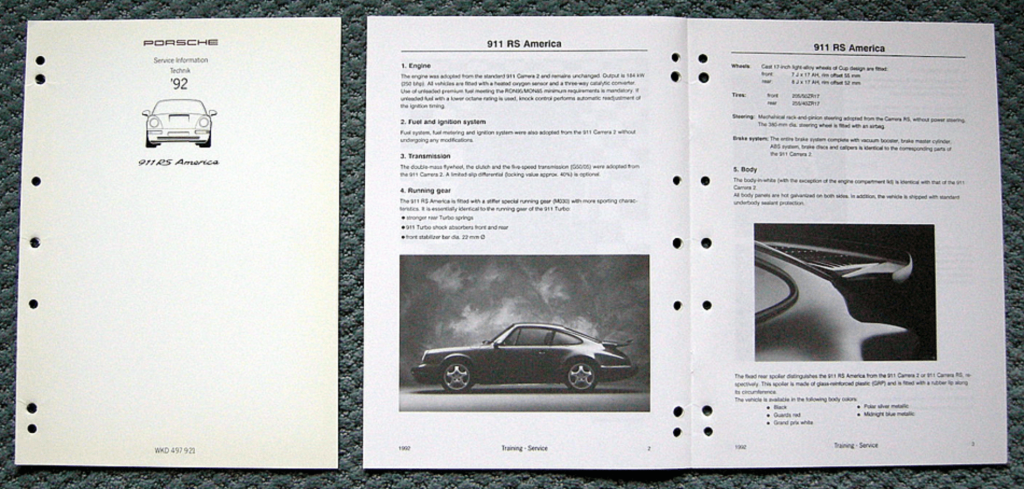 Dealer Technical Service Information Booklet