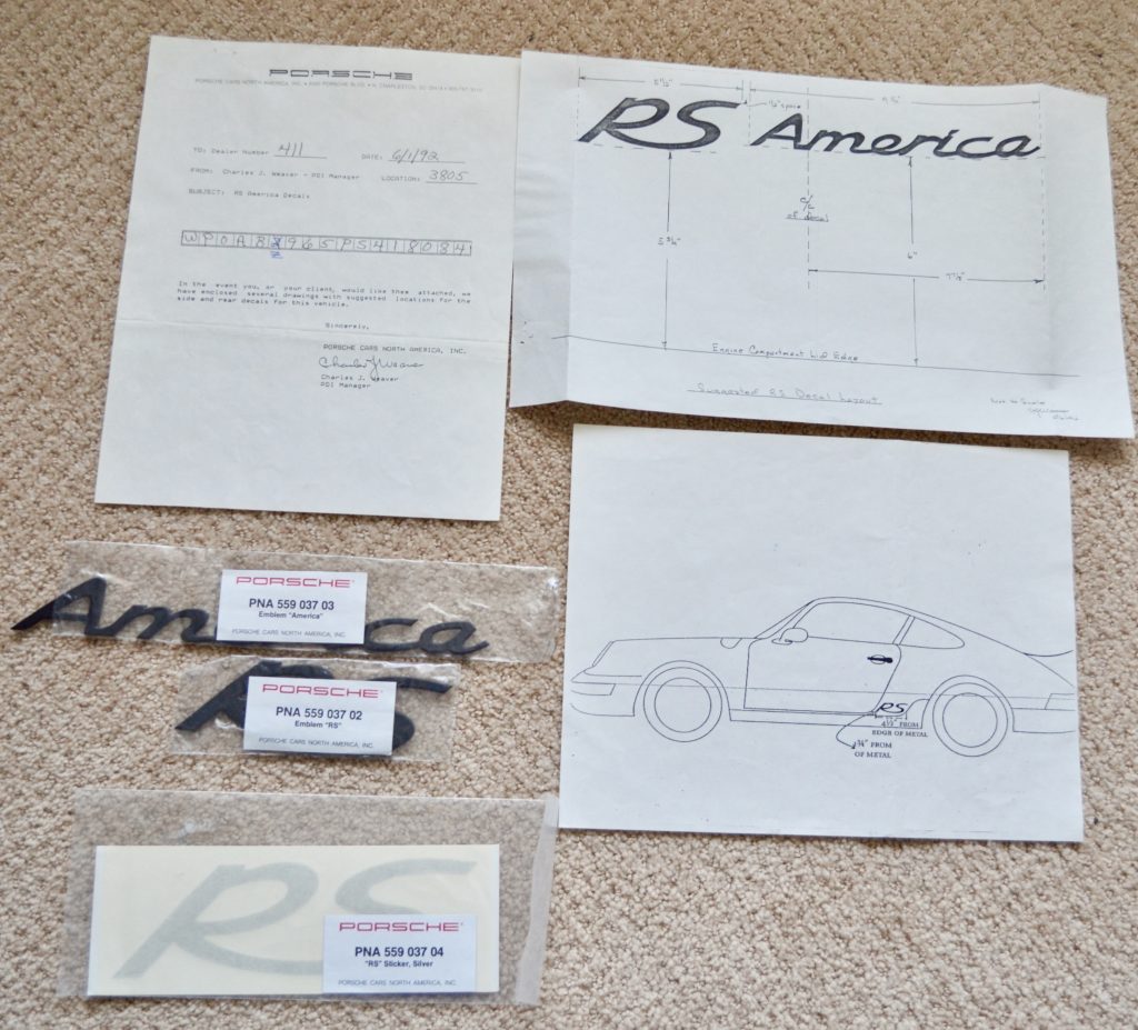 All RS America Factory Original Decals