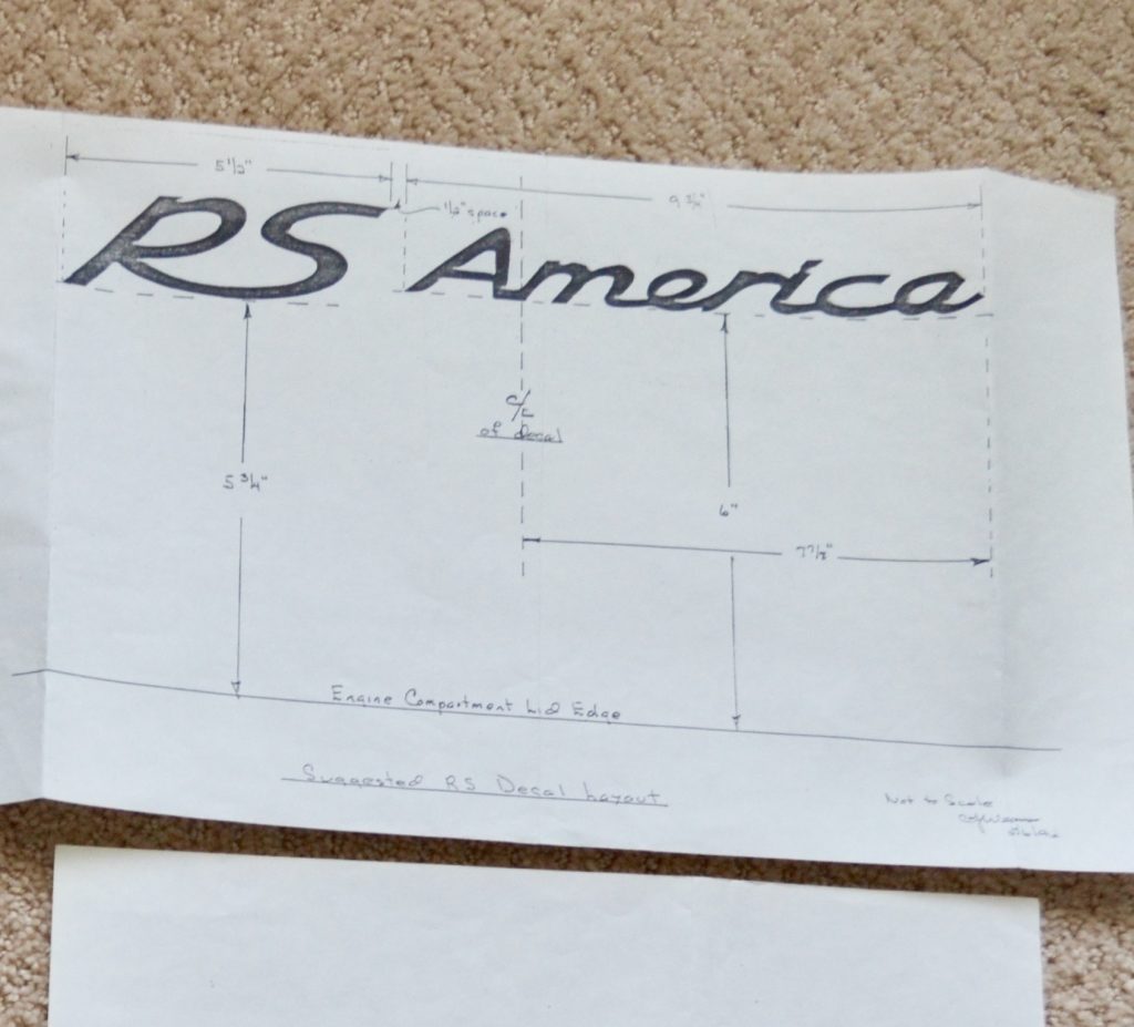 RS America Decal Spacing